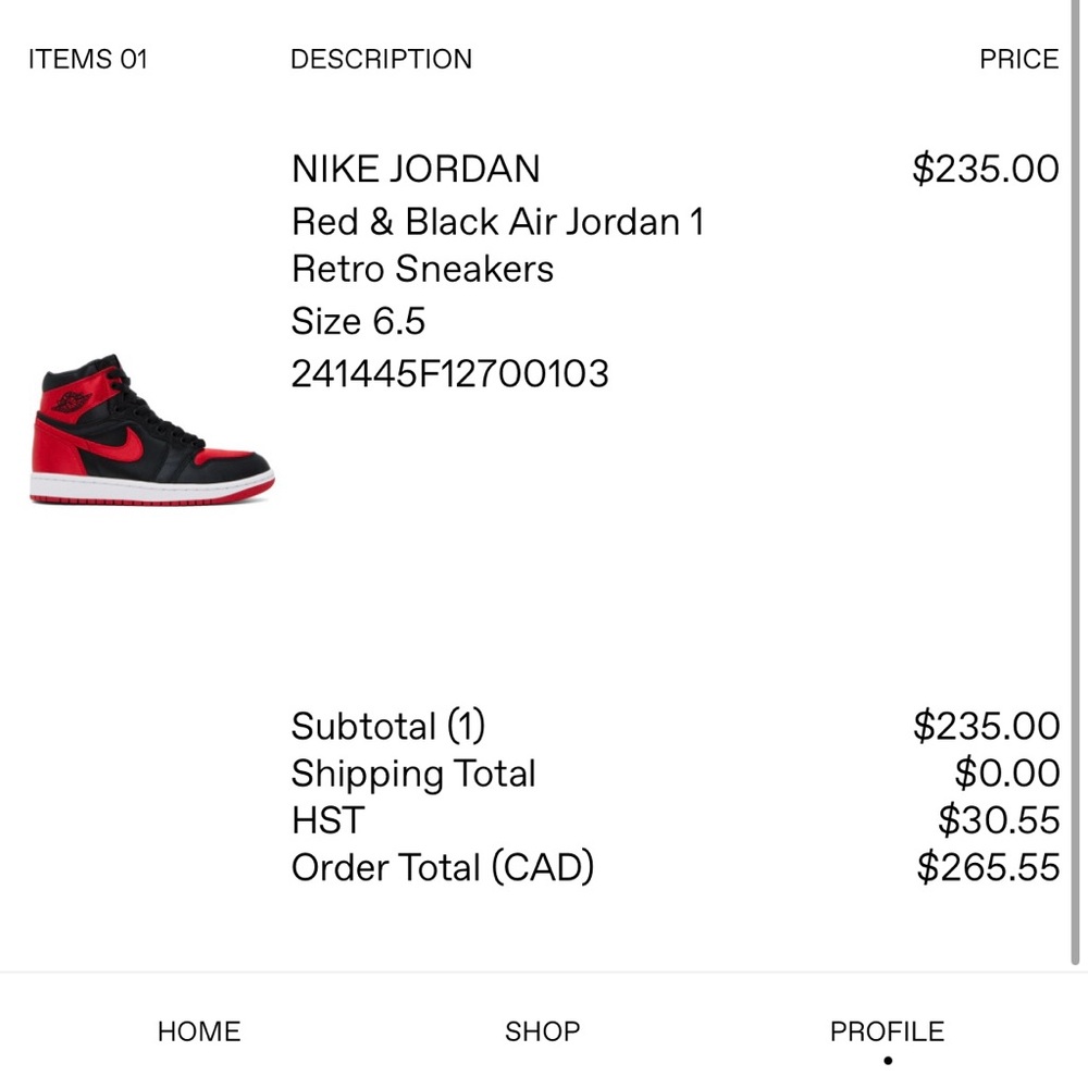 Nike Jordan Satin Bred - Picture 4 of 5